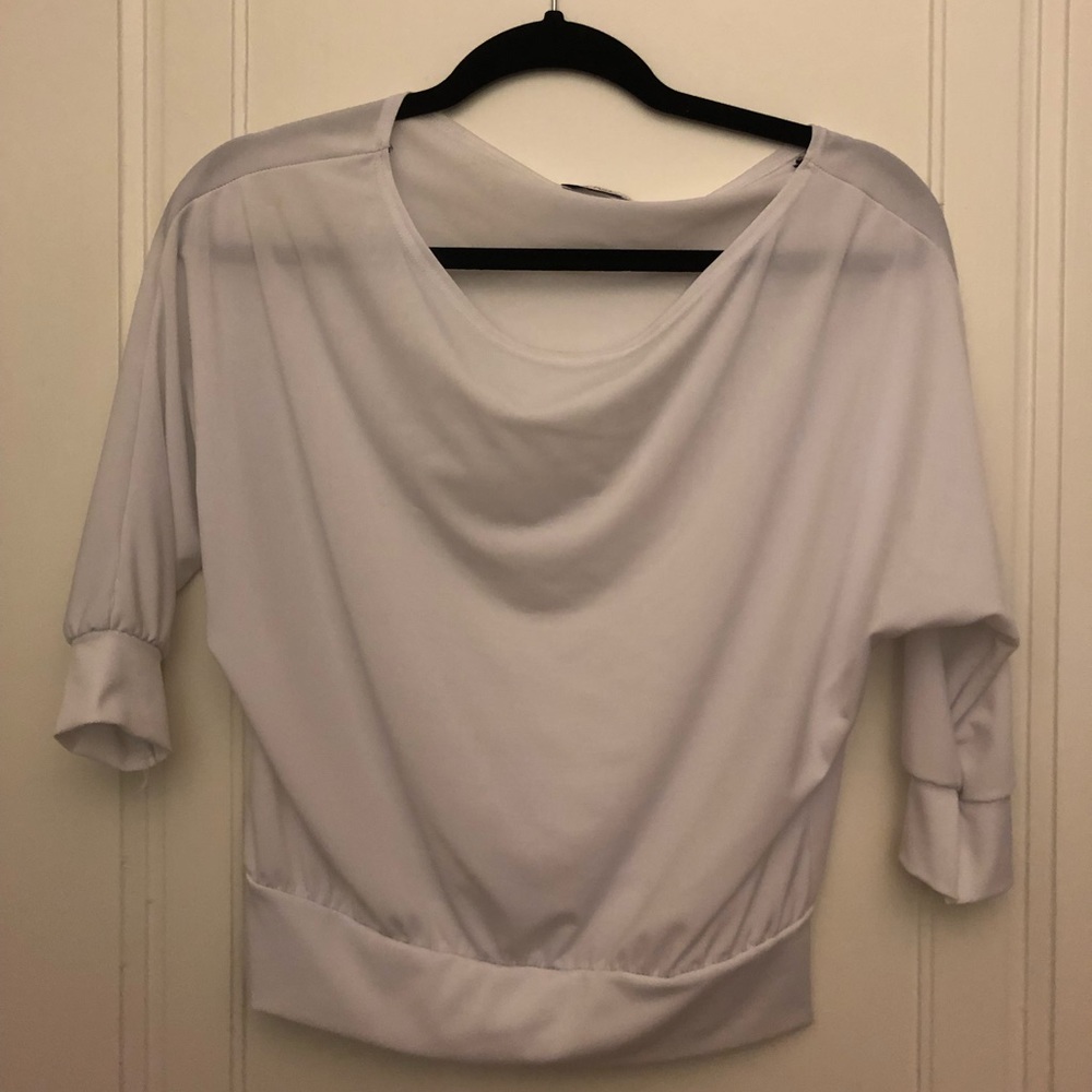 So Nikki: White 3/4 sleeve blouse